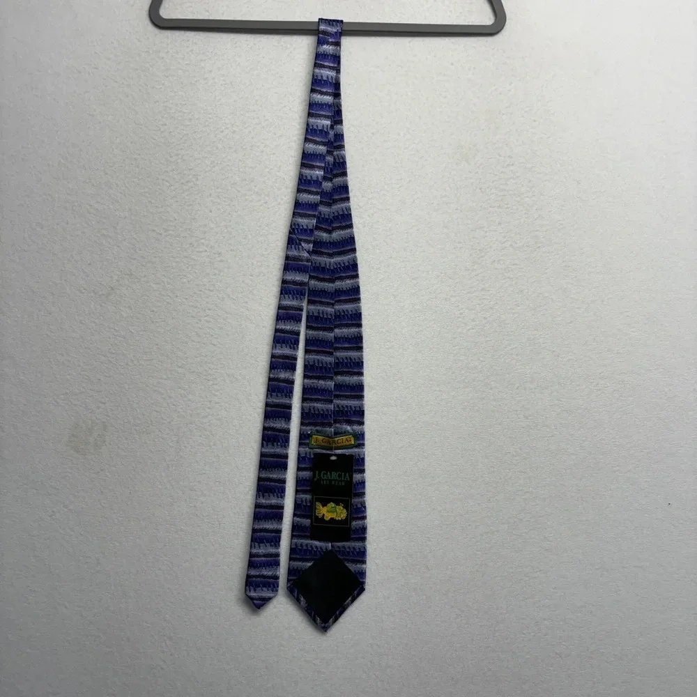 NWT Jerry Garcia Art Wear tie Silk‎ purple stripe
